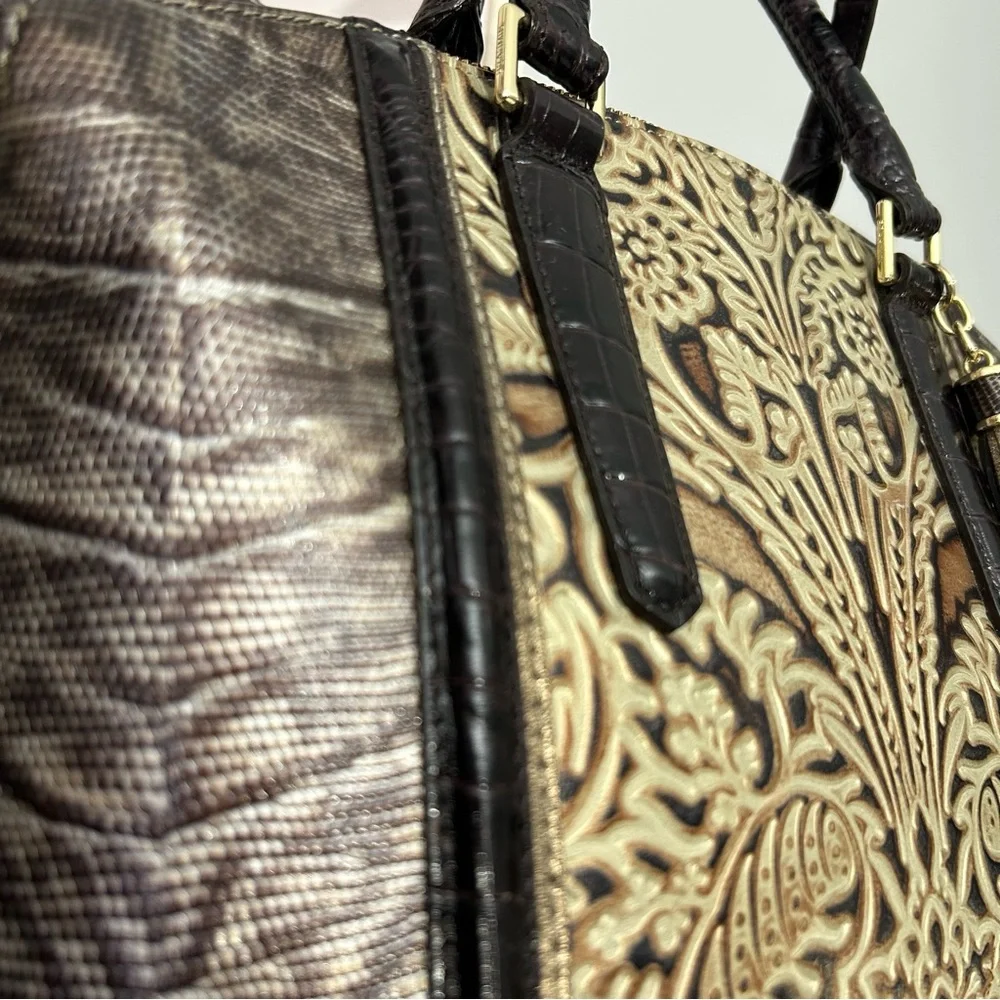 ❌SOLD❌Brahmin Duxbury Gold Bel Canto Satchel - Picture 3 of 14